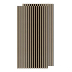 2/4-Pack Fluted MDF Acoustic Panels 47.2″x23.6″ Noise Reduction Studio Wall Tile