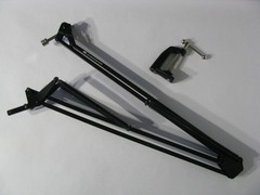 Heil Sound Model HB-1 Steel Mic Microphone Boom Arm Mount w/ C Clamp Mount Black