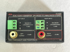 RDL TX-A2D Stereo Balanced to Unbalanced Signal Converter