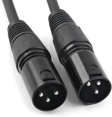 3-Pin XLR Female Jack to Dual 2 Male Plug Y Splitter Mic DJ Cable Adaptor 16 AWG