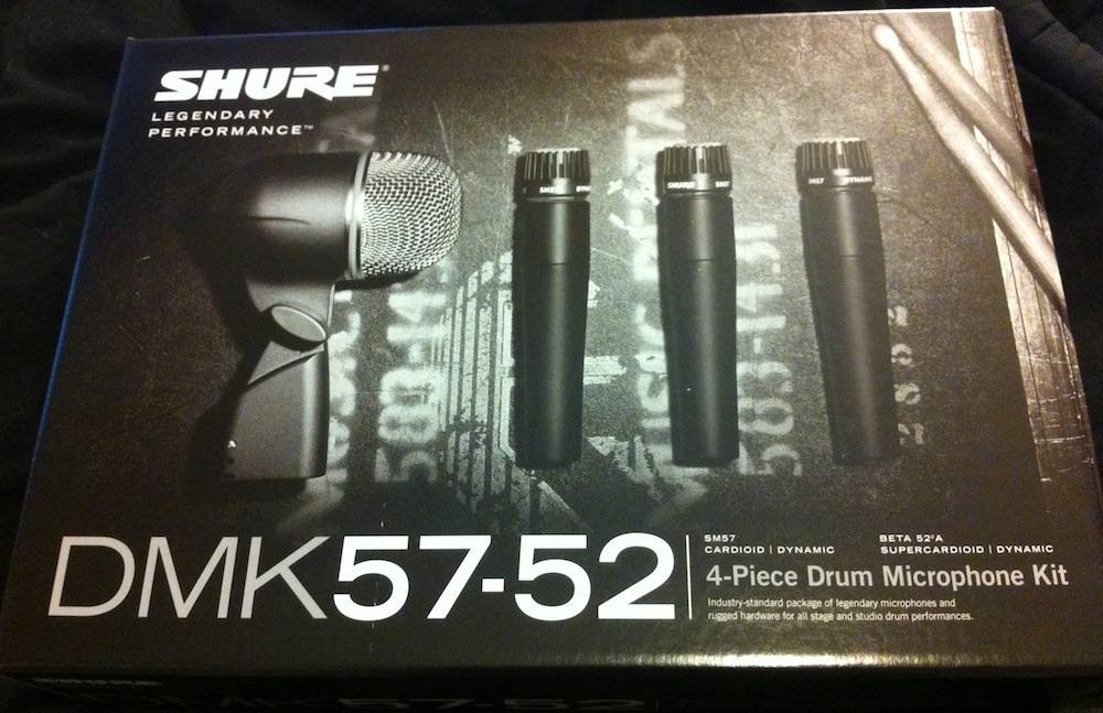 Shure DMK57-52 Drum Microphone Kit DMK 57-52 Mic Pack with 3x SM57 & Beta 52A
