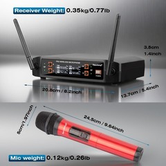 4-Channel Wireless Microphone System – Karaoke, Party, Meeting, DJ, Wedding