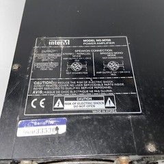 INTER-M M700 POWER AMPLIFIER – 700W – 350W PER CHANNEL STEREO AMP