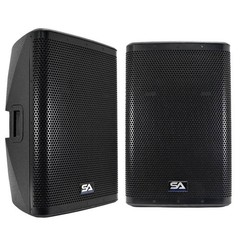 Fury 15 Pair Powered 15″ 1000W PA DJ Speakers Bluetooth Mixer Class D Amplifier