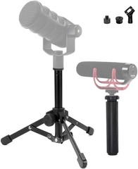 PodMic Tripod Stand and Videomic Handle Grip kit with RODE XLR USB Videomicro…