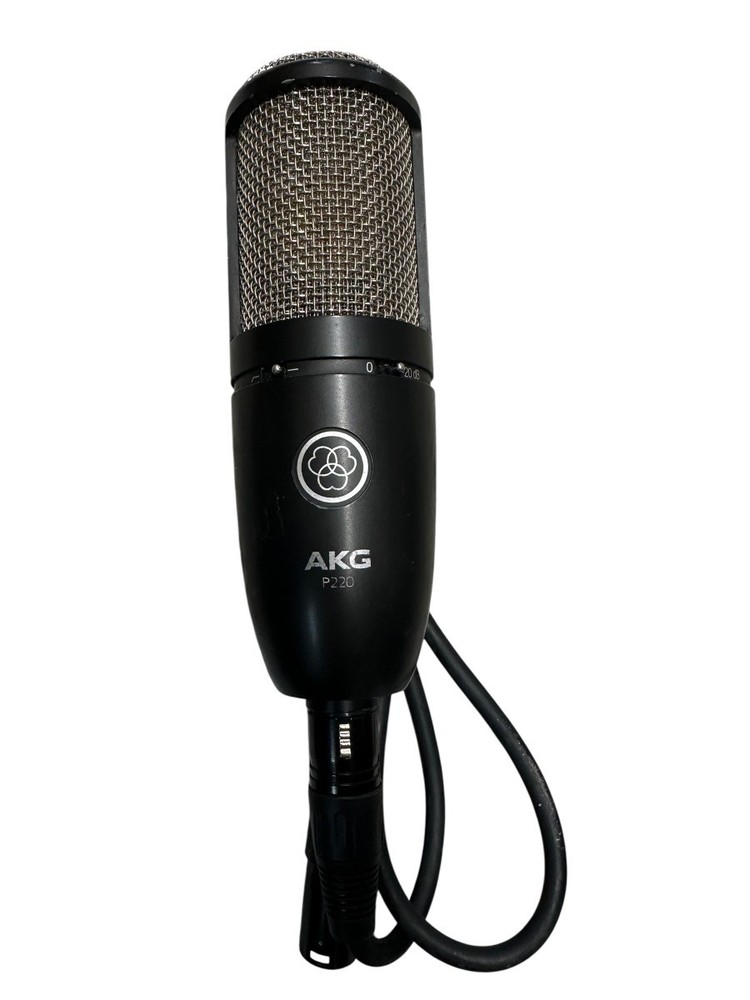 AKG WIRED P220 LARGE DIAPHGRAM CONDENSER MICROPHONE – BLACK (ML) (PBR117592)