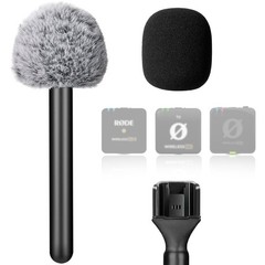 Frgyee Handheld Mic Adapter for Rode Wireless GO II, 9.37*1.65 inches, Black