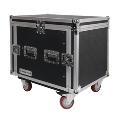 Sound Town 10U ATA Rack 25″ Rackable Depth Casters 12mm Plywood (STMR-DE10UW)