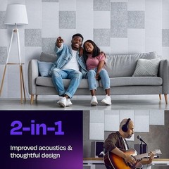 High Density Acoustic Panels Soundproofing Noise Reduction Home Office Hexagon