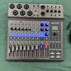 Zoom LiveTrak L-8 Digital Mixer, 8-Channel, Sound Pad, USB, XLR, Recorder