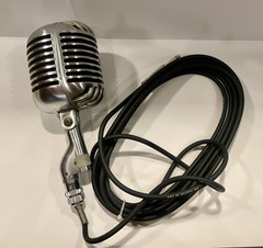 Vintage 1940’s Shure Brothers 55 FATBOY microphone w/Cable Very Good Condition