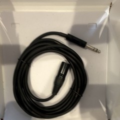 XLR Male to 6.35mm (1/4in) TRS Male Audio Cable 1:1 Single Black