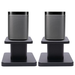 Elegant Black Walnut Speaker Stands for Bookshelf or Desktop Use