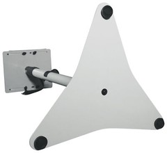 Pair Rockville RVSM5 White Adjustable Studio Monitor Bookshelf Speaker Stands