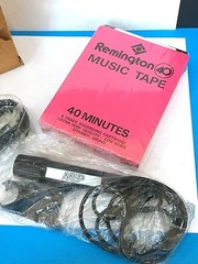 UNUSED >> 2 MEP Slim Microphone Black Hand Held & TAPE – Made in Japan – Vintage