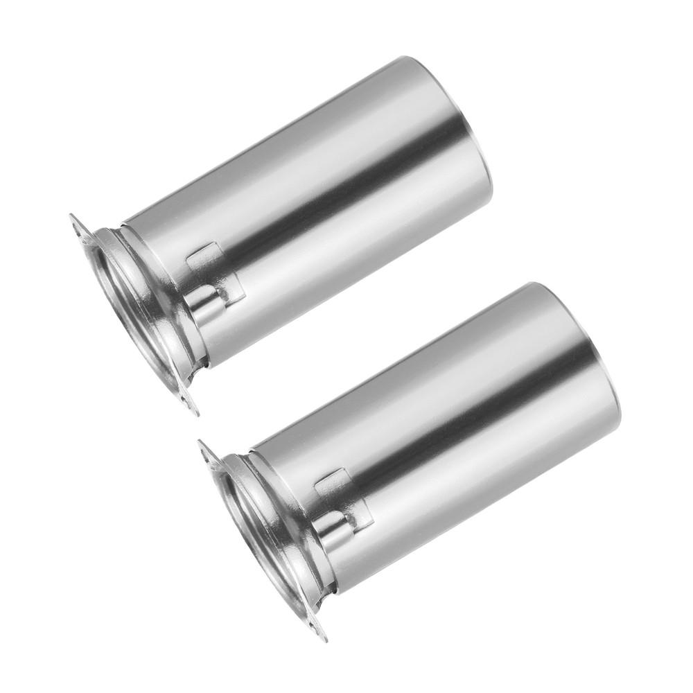 2Pcs 9pin 53mm Shield Ceramic Vacuum Tube Socket 12AX7 12AU7 Silver Tone