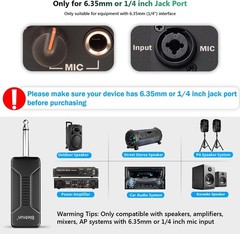 High Sensitivity UHF Wireless Microphone Set – Perfect for Speeches & Weddings