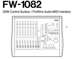 TASCAM FW-1082 DAW Control Surface/FireWire Audio-MIDI Interface