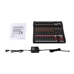 Pro 8 Channel Bluetooth Studio Audio Mixer Live Sound Mixing Console with USB