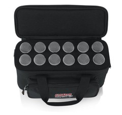 Gator Cases GM-12B Padded Bag for 12 Microphones, Cables, and Accessories