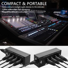 2PCS 4-Channel DMX XLR to Ethernet Extender Male to RJ45 Ethercon Cable Multi…