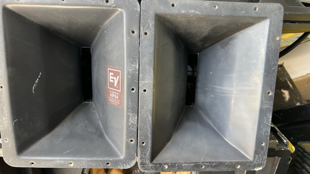Pair EV HP64 Trans Planar 2″ Compression Driver Horn Flares