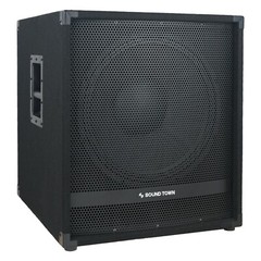 Sound Town 1800W 15” Powered DJ Subwoofer with High-Pass Filter METIS-15PWG
