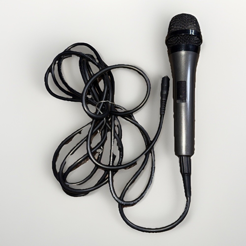 Singing Machine Wired Microphone for Karaoke, (Black) – Unidirectional Dynami…