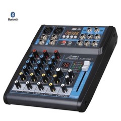 Audio2000’S A7321 4-Ch Audio Mixer w/USB Interface, Bluetooth, Sound Effect-NO