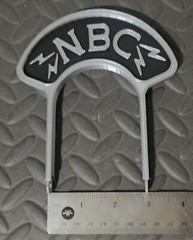 Custom Mic Flag for vintage mini RCA 77 clone microphone Calrad Argonne Fentone