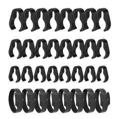 Microphone Stand Cable Clips – Boom Pole Cable Clips Clamp Plastic Mount