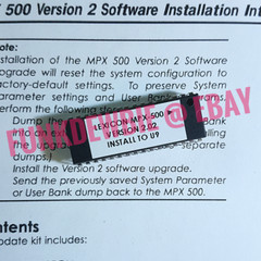 Lexicon MPX-500 OS version 2.02 EPROM Firmware Upgrade KIT / Brand New ROM
