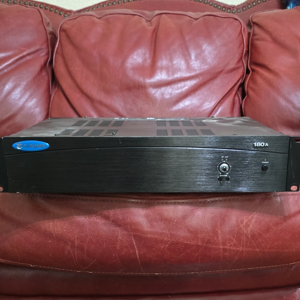 Crown 180A 1-Channel Rack Mount Power Amplifier, Terminal Block In/Out