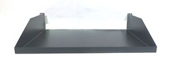 2U (Space) Heavy Duty Black Rack Mount Shelf 19″ x 3.5″ x 15.5″ Deep