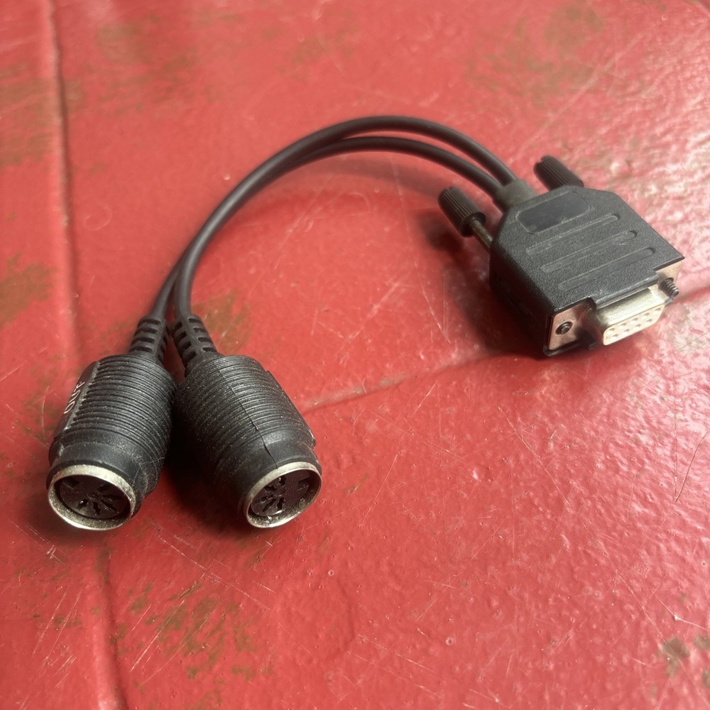 Generic MIDI DB9 FEMALE Dsub Breakout Cable In Out