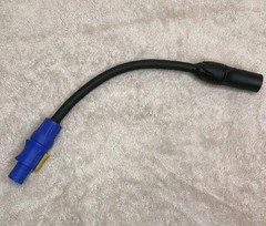 Neutrik PowerCON TRUE1 MALE to powercon blue Adapter power cable 1ft