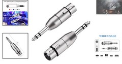 High-Quality XLR Female to 1/4″ TRS Audio Adapter – Noise-Free Performance