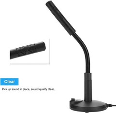 High Sensitivity USB Microphone with Portable Gooseneck for Singing & Podcasting