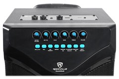 Rockville ROCKnGo 8″ Portable Rechargeable PA Speaker w Bluetooth + Wireless Mic