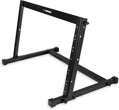 Angled Metal Desktop Rack Stand with Non-Slip Rubber Feet, 6U Rack Space (GFW-DE
