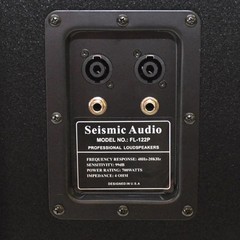 Seismic Audio Dual 12″ Passive PA Speaker Cabinet Titanium Horn FL-122P-Single