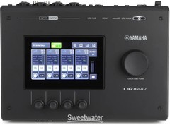 Yamaha URX44V USB-C Audio and Video Interface – Black