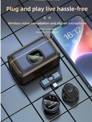 Wireless Lavalier Microphone J6 With Charging Box & 2.4G Noise Cancellation