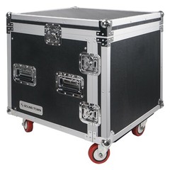 Sound Town Shock Mount 10U ATA Rack 20”Rackable Depth 11U SlantMixer STMR-SP10UW