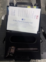 Coles 4104b Electroacoustics Commentator’s Lip Ribbon Microphone XLR