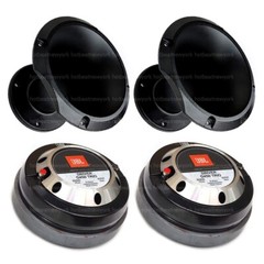 JBL COMBO 2 x D450 TRIO 300W-RMS Drivers and 2 x HL14-50N Black Metal Horn Flare