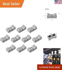 Precision Gray Knobs for Mixers – 10pcs Fader Knobs for Effortless Control