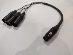 XLR Splitter Cable – 3 outputs – Mogami 2931 – Neutrik – Choose your length!