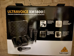 BRAND NEW BEHRINGER XM1800S ULTRAVOICE DYNAMIC CARDIOID VOCAL MICROPHONE 3-PACK