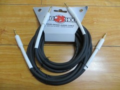 Pig Hog PH10 Tour Grade 8mm Guitar Cable,10 feet, XLR Black 2 Cables